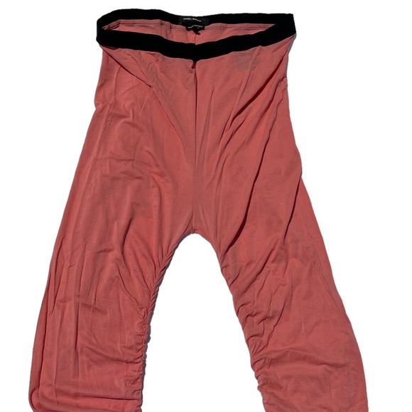 Isabel Marant Slim Pink Ruffle Flutter Knit Max Yoga pants No 1501, Size 42 - Picture 3 of 9